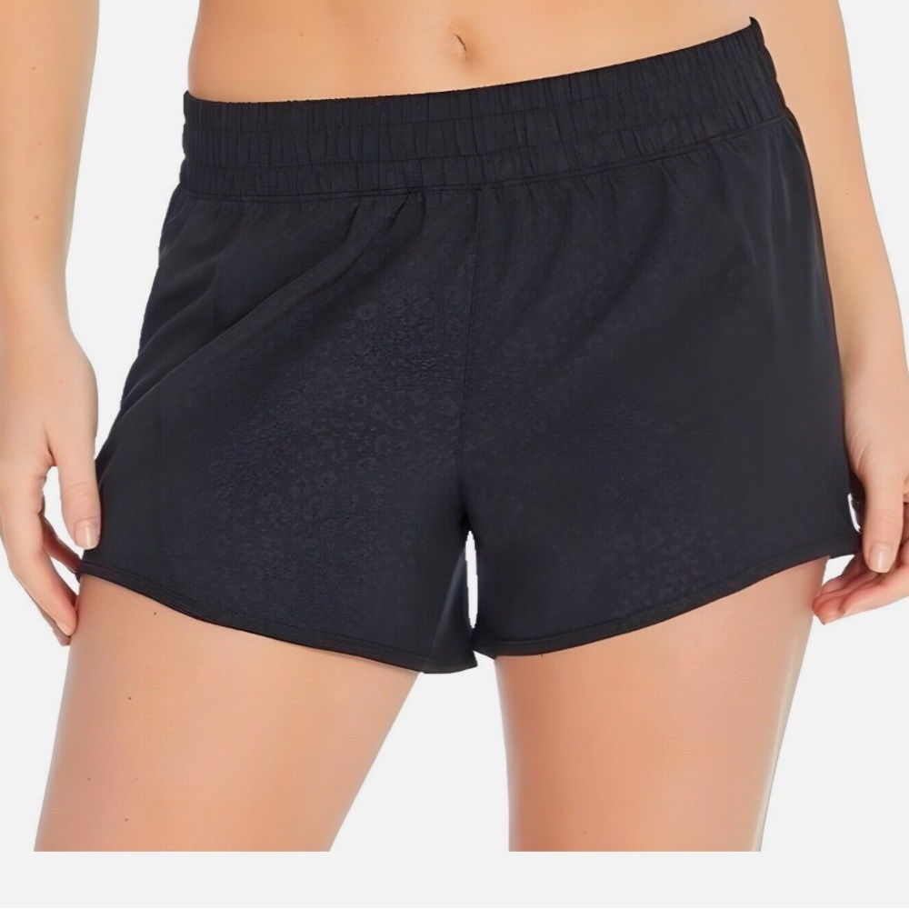 Animal print athletic shorts